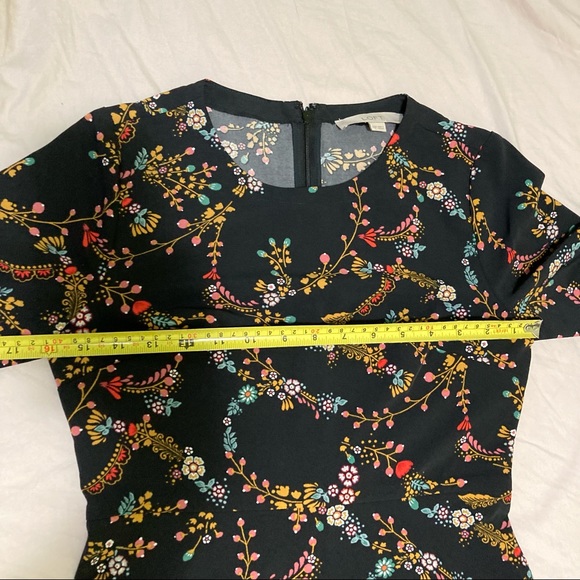 Loft Women Career Formal Long Sleeve Floral Dress - Picture 7 of 9